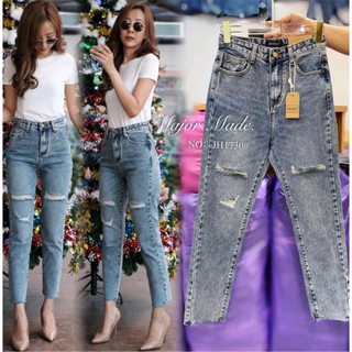 JH1730#ยีนส์ทรงบอย มีS-XL#jeans house