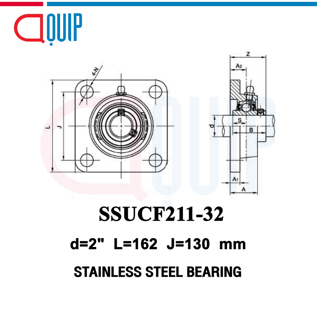 ssucf211-32ehb-ldk-ตลับลูกปืนตุ๊กตา-สเตนแลส-sucf211-32ehb-stainless-steel-bearing-ssucf211-32-ehb