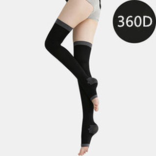 ~LEG TALK~ ถุงน่องใส่นอน (360D) - สีดำ Free Size