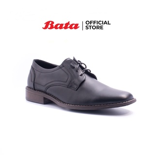 สินค้า Bata MEN\'S DRESS รองเท้าคัทชูผู้ชาย รองเท้าหนังแท้ LEATHER แบบเชือก สีดำ รหัส 8246452