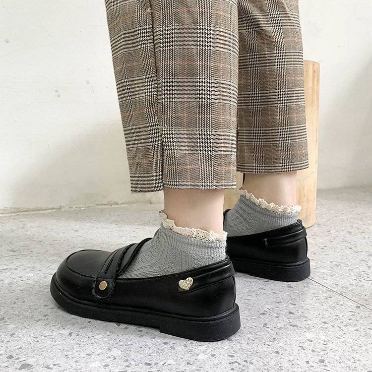 ภาพหน้าปกสินค้ารองเท้าหนังขนาดเล็กนักเรียนหญิงเกาหลีรุ่นป่ารองเท้า jk สาวนุ่มญี่ปุ่นน่ารักโลลิต้าสไตล์วิทยาลัยอังกฤษฤดูใบไม