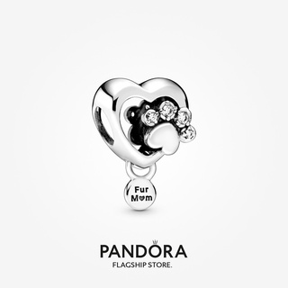 Pandora จี้รูปอุ้งเท้าหัวใจ diy p526