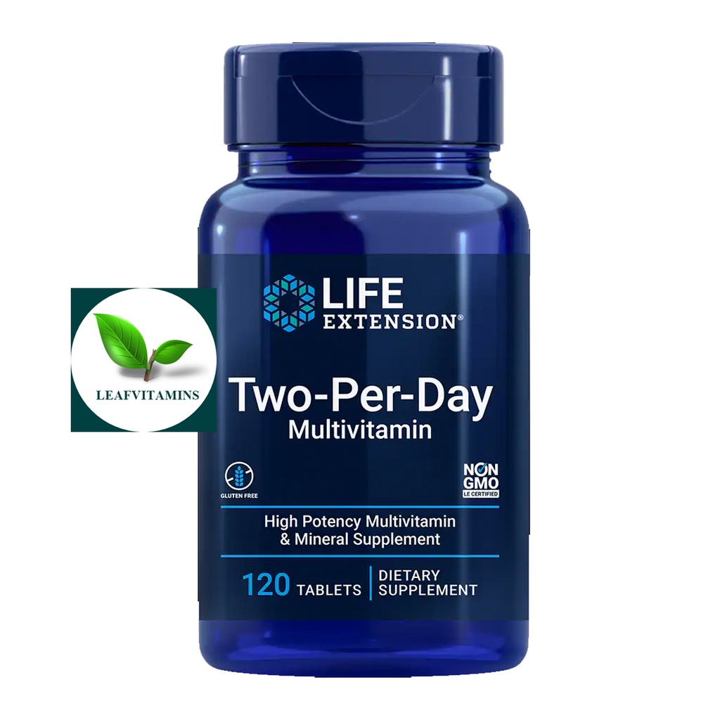 ภาพหน้าปกสินค้าLife Extension Two-Per-Day Tablets / 120 Tablets จากร้าน leafvitamins บน Shopee