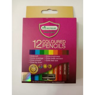 ภาพหน้าปกสินค้า📍ถูกที่สุด สีไม้มาสเตอร์อาร์ต รุ่นใหม่ เกรดพรีเมียม สีไม้Master art ดินสอสี ดินสอสีไม้ 12 สี ของแท้ 100% ซึ่งคุณอาจชอบสินค้านี้