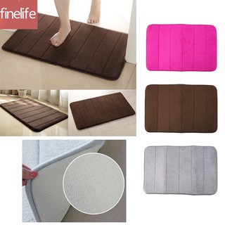 【พร้อมส่ง】 *พรมปูพื้นกันลื่นดูดซับน้ำสำหรับห้องน้ำ  Water Absorbent Non-slip Mats Shower