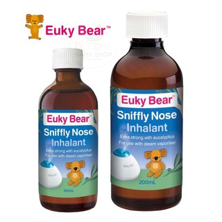 🌟พร้อมส่ง🌟 น้ำยารีฟิลบรรเทาอาการคัดจมูกและไอ Euky Bear Sniffly Nose Inhalant