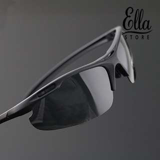 Ellastore123 แว่นตากันแดด เลนส์โพลาไรซ์ เหมาะกับการขับขี่ ขี่จักรยาน เดินป่า กลางแจ้ง แฟชั่นสําหรับผู้ชาย