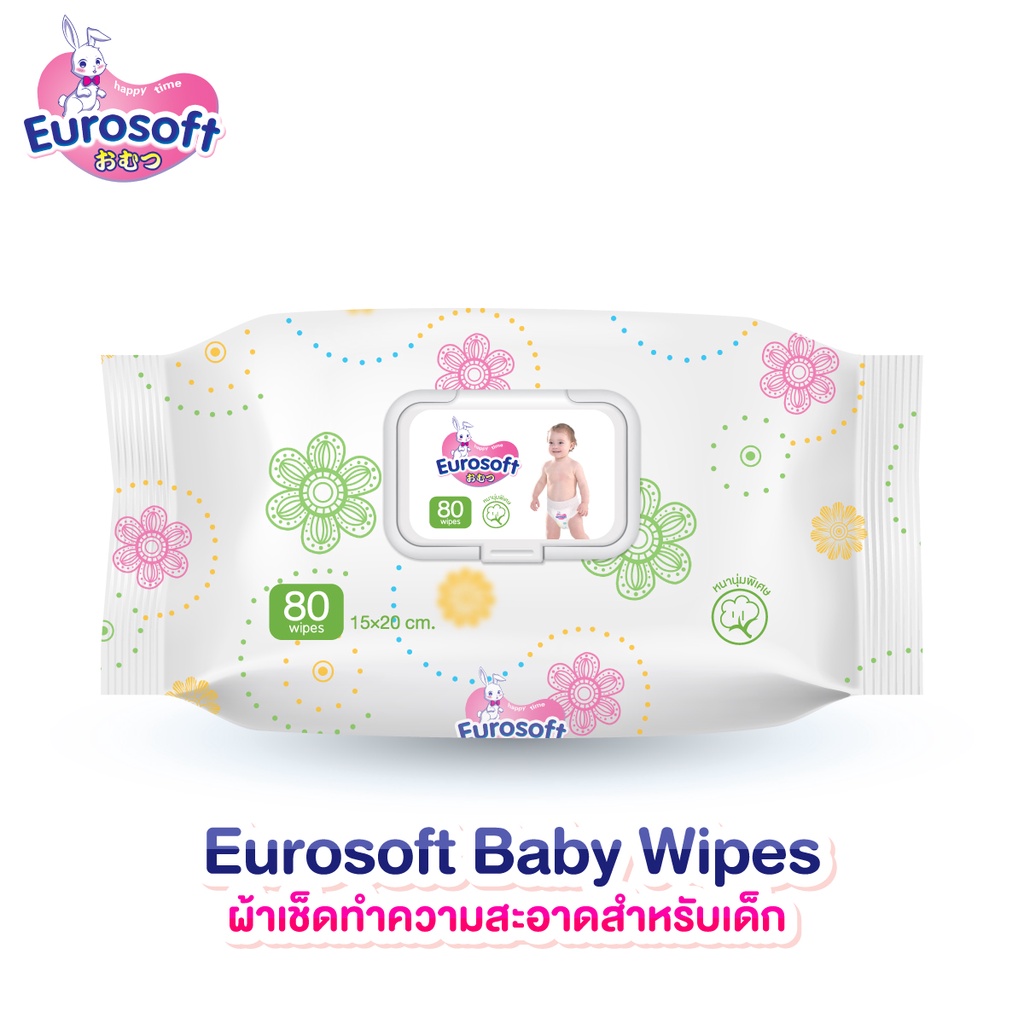 ภาพหน้าปกสินค้าEurosoft Baby Wipes ยกลัง ผ้าเช็ดทำความสะอาดสำหรับเด็ก ทิชชู่เปียกสำหรับเด็ก สูตรอ่อนโยน จากร้าน eurosoft_thailand บน Shopee