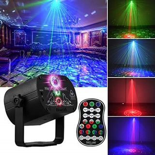 ภาพหน้าปกสินค้า60 โหมดไฟ Led RGB ไฟดิสโก้ไฟเวทีการควบคุมด้วยเสียงไฟโปรเจ็กเตอร์เพลง ไฟดิสโก้ ไฟดีสโก้ Disco light Party Light ที่เกี่ยวข้อง