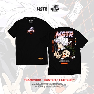 เสื้อคู่วินเทจ - ☃♂ ▼(พร้อมสต็อก) เสื้อยืดแฟชั่นผู้ชาย แขนสั้น BS x MSTR hunter x hunte