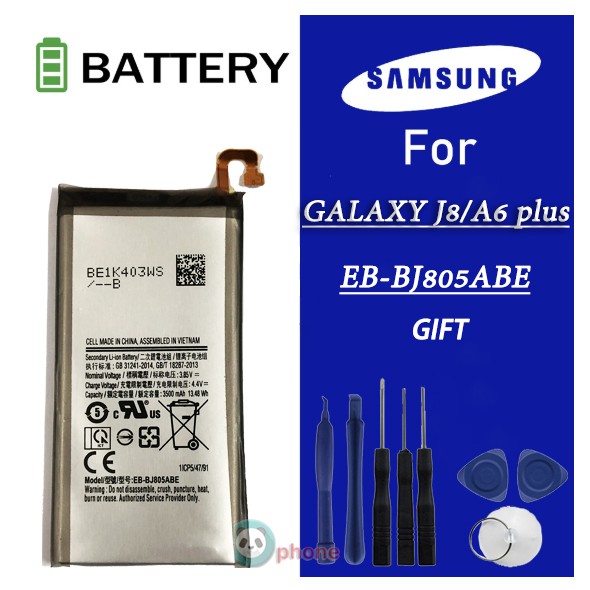 แบตเตอรี่-samsung-galaxy-a6-a6-plus-2018-j805-eb-bj805abe-แบตเตอรี่รับประกัน-3-เดือน