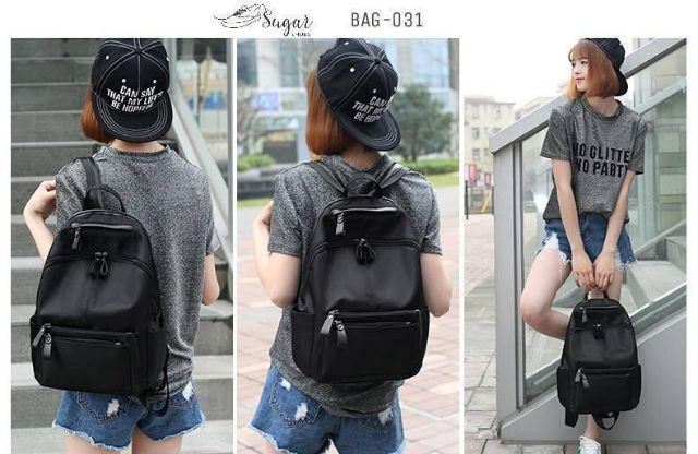 สถานะ-พร้อมส่ง-มาแล้วจร้า-กระเป๋าเป้ผู้หญิงสุดเท่ห์แนวฮิปสเตอร์-วัสดุผ้าไนล่อนหนากันน้ำได้-น้ำหนักเบา-ใช้งานทนทาน