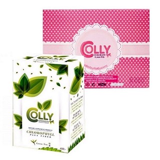 Colly Pink Collagen 6000 mg. (30 ซอง) + Colly Chlorophyll Plus Fiber (15 ซอง)