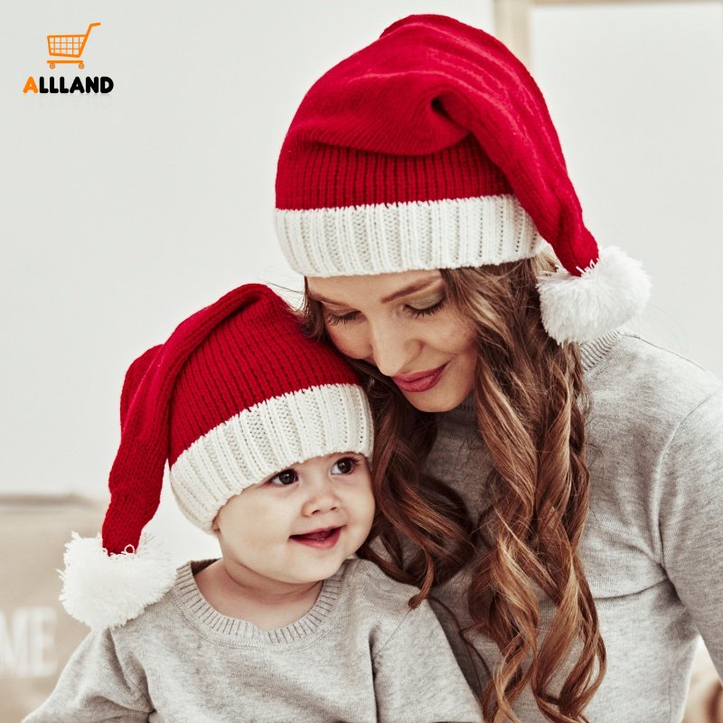 ภาพหน้าปกสินค้าหมวกบีนนี่ ผ้ากํามะหยี่ขนนิ่ม รูปซานต้าครอส เหมาะกับเทศกาลคริสต์มาส แฟชั่นฤดูหนาว สําหรับเด็ก และผู้ใหญ่