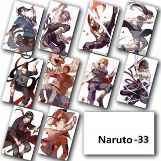 bestprice1920 โปสเตอร์ สติ๊กเกอร์ การ์ตูน Naruto จำนวน 10 ชิ้น