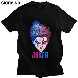 เสื้อยืดสีขาวเสื้อยืดคอกลม แขนสั้น พิมพ์ลายอนิเมะ Hisoka Morow Hxh s for hort Hunter X Hunter สําหรับผู้ชาย 953876S-4XL