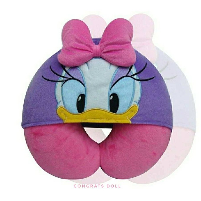 ลิขสิทธิ์แท้-ส่งฟรี-หมอนรองคอ-เป็ด-เดซี่-ดั๊ก-daisy-duck