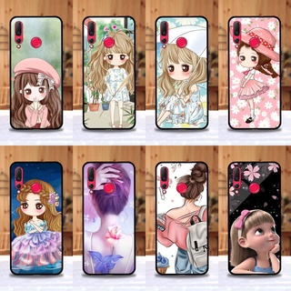 เคส Huawei Nova 4 ลายการ์ตูนผู้หญิง ขอบนิ่มหลังแข็ง เคสมือถือ เคสโทรศัพท์ Case เคส TPU ขอบนิ่มหลังแข็ง ไม่ขูดตัวเครื่อง