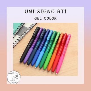 Uni Ball Signo RT1 0.38 mm. - 0.5 mm. /// ปากกาเจลสี กันน้ำ ยูนิ บอล ซิกโน่ อาร์ที1 ขนาด 0.38 มม. และ 0.5 มม.