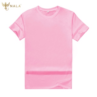 █♬♫♪♩ NALA fashion shop มี7สีให้เลือก เสื้อยืดคอกลม เสื้อยืดสีพื้น เสื้อยืดตัวเปล่า ไม่ต้องรีด ผ้าคุณภาพเกินราคา Unisex