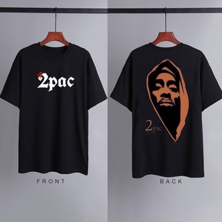 เสื้อโอเวอร์ไซ - 2PAC TuPac สตรีทแฟชั่นวินเทจแรงบันดาลใจเสื้อยืดเสื้อผ้าหลวมสําหรับผู้ชายเสื้อยืดขน