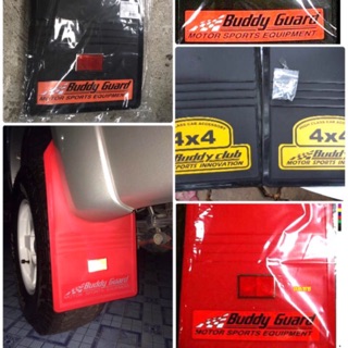 ภาพหน้าปกสินค้าถูกที่สุดใน Shopee (รถเปื้อนโคลน รถลุยฝุ่น ลุยฝนใช้นี่เลย ) Buddy Guard บังโคลน PVC ดำ แดง รุ่นทับทิม ดำ 4x4 ราคา ต่อคู่ ที่เกี่ยวข้อง