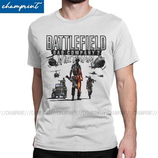 Bfbc2 เสื้อยืด ผ้าฝ้ายแท้ พิมพ์ลาย Battlefield Vietnam สําหรับผู้ชาย