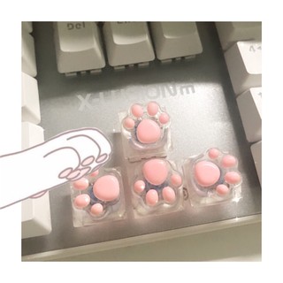 ภาพขนาดย่อของสินค้าอ่าน นะคะ cat paw keycaps คีย์แคปเท้าแมว 4ชิ้น190  คีย์บอร์ดเกมมิ่ง แต่งคอม แต่งคีย์บอร์ด คีย์แคปเรซิ่น