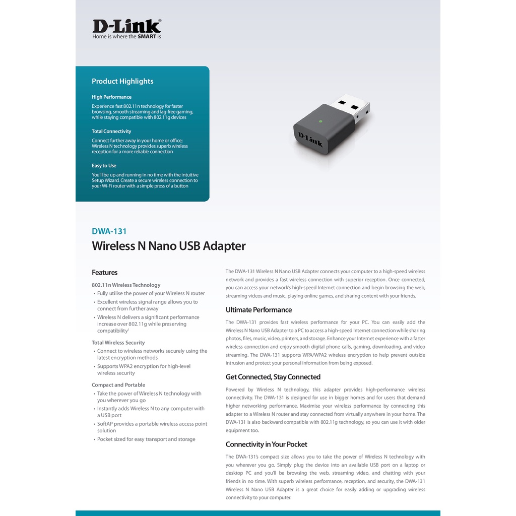 wireless-usb-adapter-d-link-dwa-131-n300-ของแท้รับประกันตลอดอายุการใช้งาน