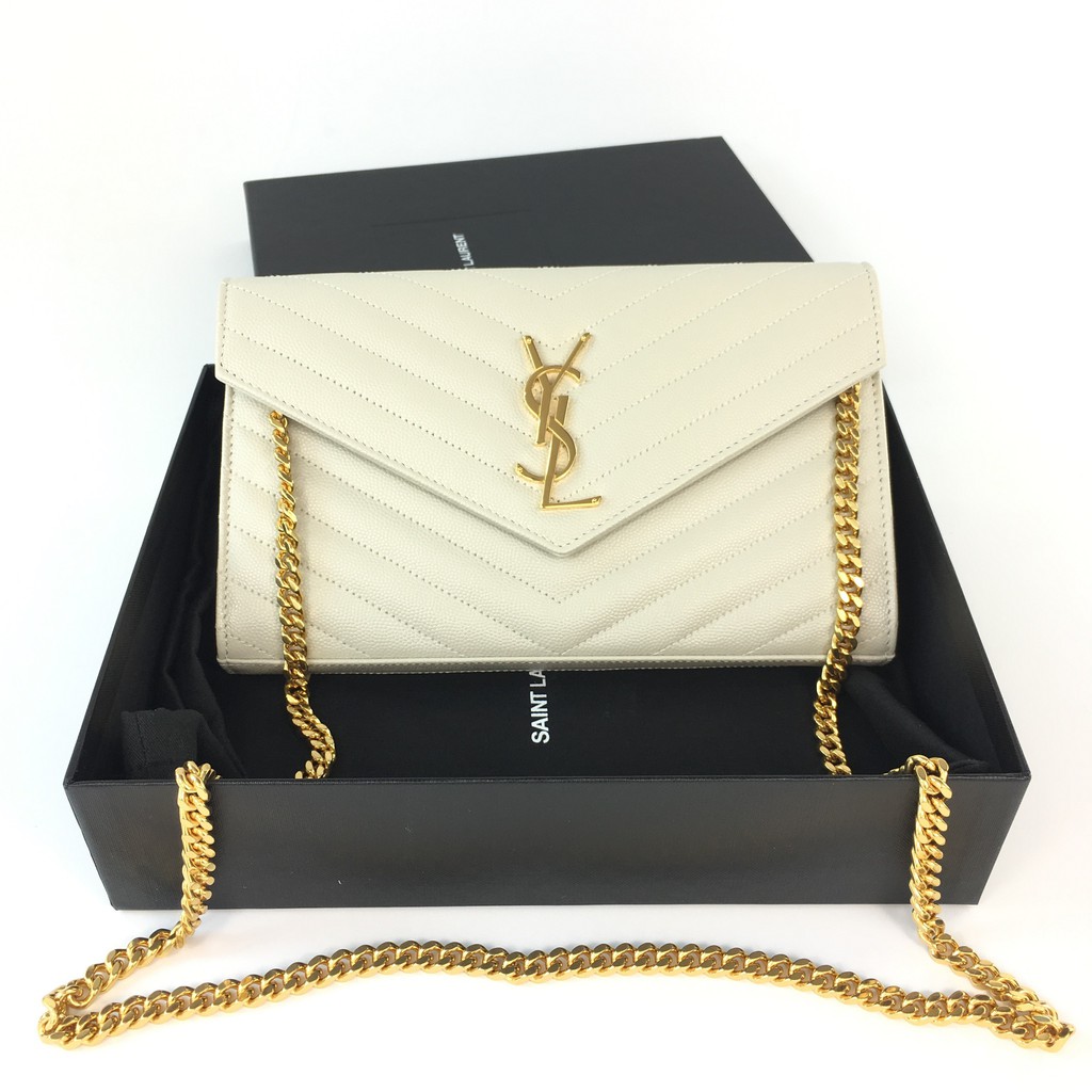 YSL WOC 9_ GREY CHEVRON GHW - bagnifiquethailand