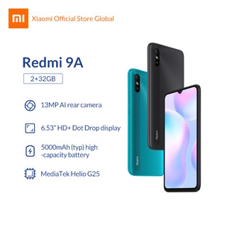 Xiaomi Redmi 9A 2+32GB โทรศัพท์มือถือ | Global Version |ประกันศูนย์ 1 ปี