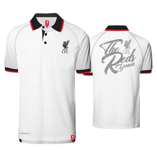 เช็คไซด์ก่อนสั่งซื้้อ !!!!!   เสื้อโปโลลิเวอร์พูล ลิขสิทธิ์แท้ LFC-PL-043  (WH)  ราคา 650 บาท   (สีขาว)