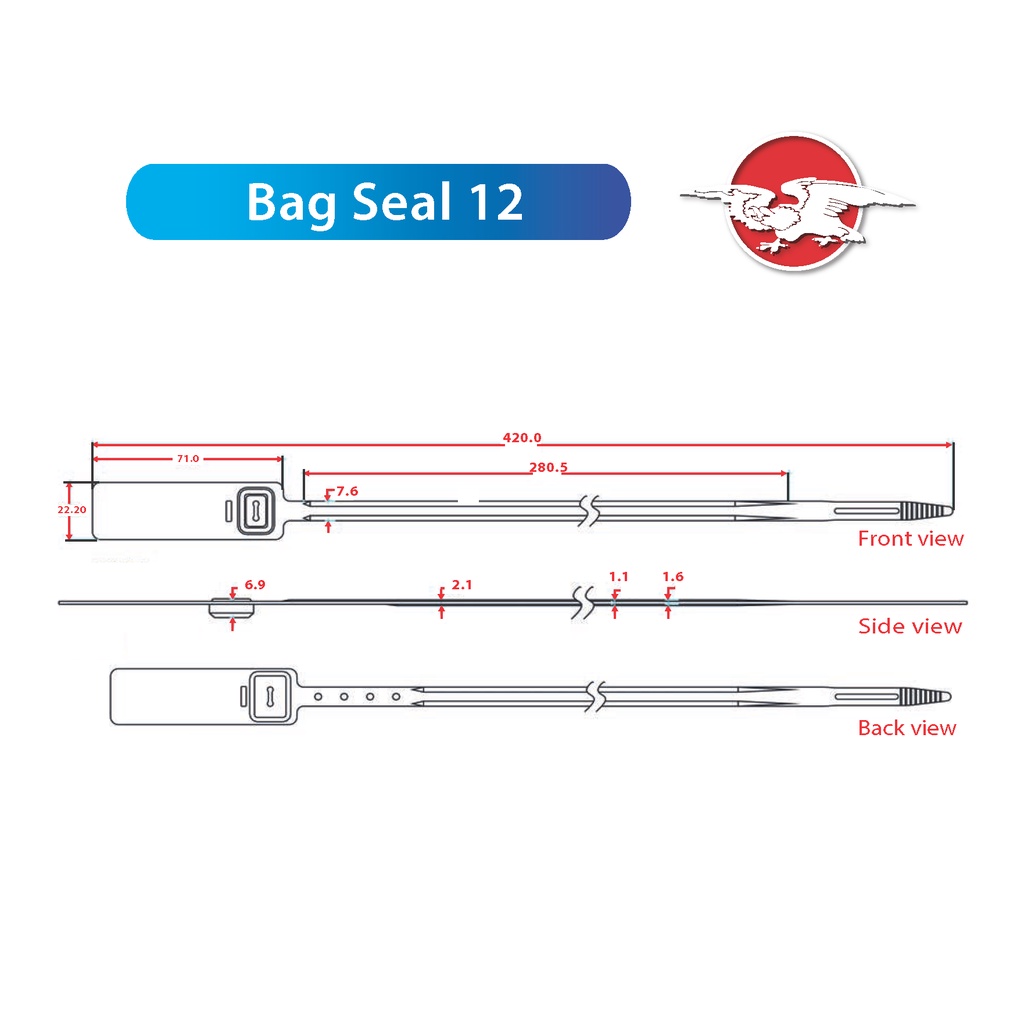 falcon-ซีล-bag-seal-12-ขนาด-12-นิ้ว-ซีลล็อครถบรรทุก-ซีลล็อคตู้ขนส่ง-พร้อม-running-number-100-ชิ้น