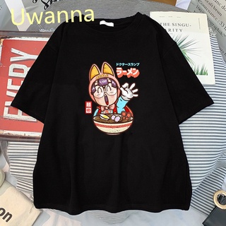 เสื้อยืดผ้าฝ้ายพิมพ์ลาย เสื้อยืด พิมพ์ลายกราฟฟิค Arale Norimaki Hoyo น่ารัก