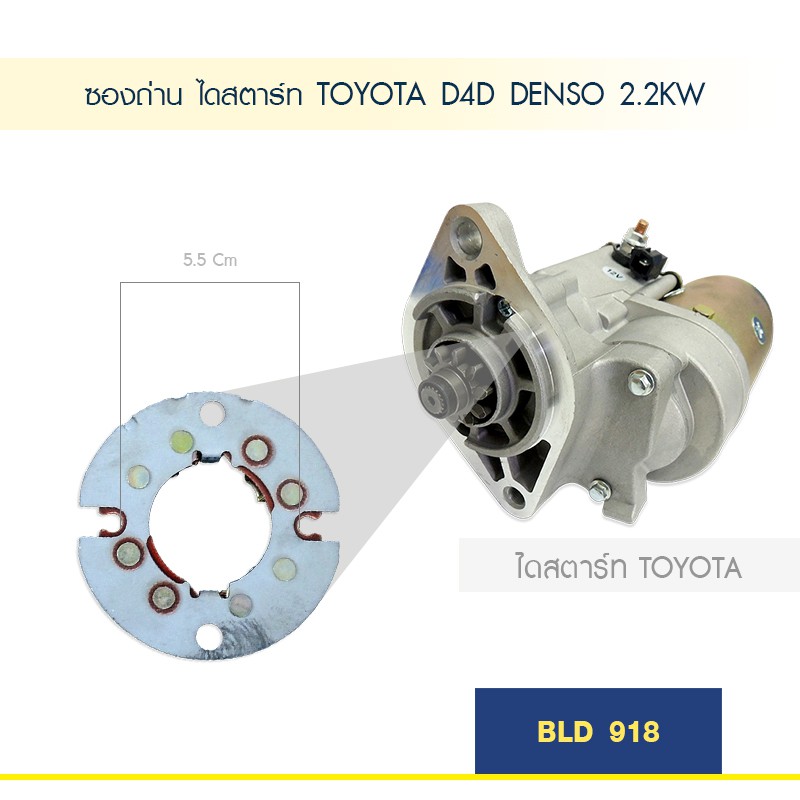 ซองถ่าน-ไดสตาร์ท-toyota-d4d-denso-2-2kw