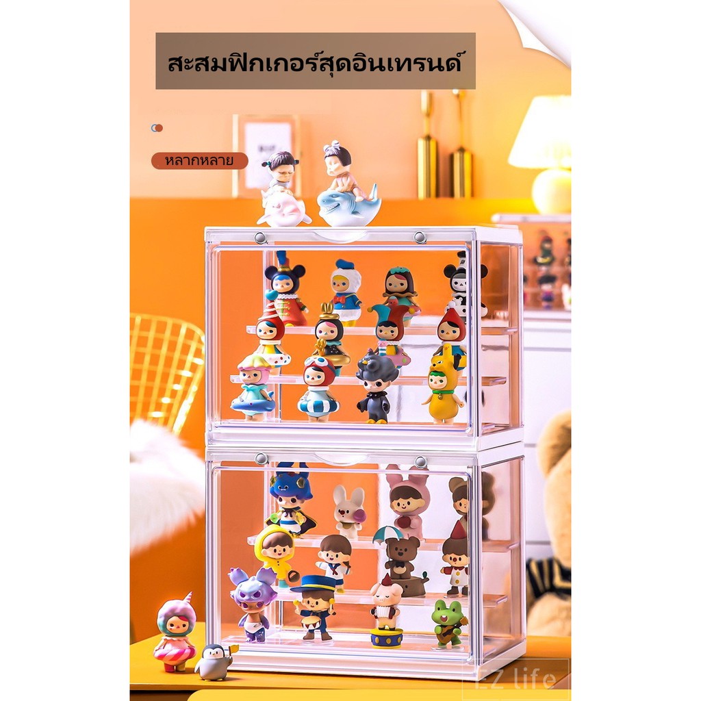 ภาพสินค้าEZ กล่องฟิกเกอร์ ตู้โมเดล กระเป๋า ตู้โชว์ตุ๊กตา ญี่ปุ่น 3 ชั้น ของสะสม Mini figure Toy Model Magnet Display Shelf Box จากร้าน c34515th บน Shopee ภาพที่ 2