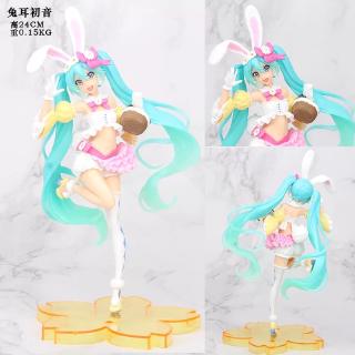 โมเดล วันพีช อะนิเมะญี่ปุ่นเชอร์รี่หูกระต่าย miku Hatsune Miku ทำมือสองหยวนตกแต่งสี่ฤดูกาลรุ่นฉากเสื้อผ้าปีใหม่