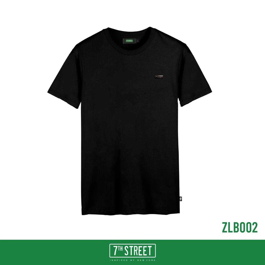 เสื้อยืดแขนสั้นผู้ชาย-7th-street-รุ่น-new-zign-logo-black