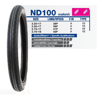 ยางนอก ลายตรง ND Rubber ND100