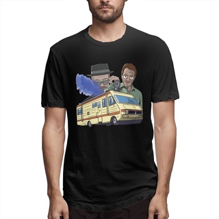 เสื้อยืดคอกลม แขนสั้น ผ้าฝ้าย พิมพ์ลาย Breaking Bad Tv ขนาดใหญ่ สําหรับผู้ชาย