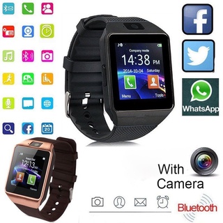 Smartwatch DZ09 สมาร์ทวอทช์ บลูทูธ พร้อมกล้อง ช่องใส่การ์ด TF 2G สําหรับ Android