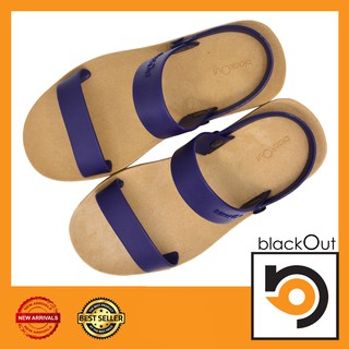🔰 BlackOut SlingOver 🔰 รองเท้าแตะ แตะสวม พื้นทอง-หูน้ำเงิน