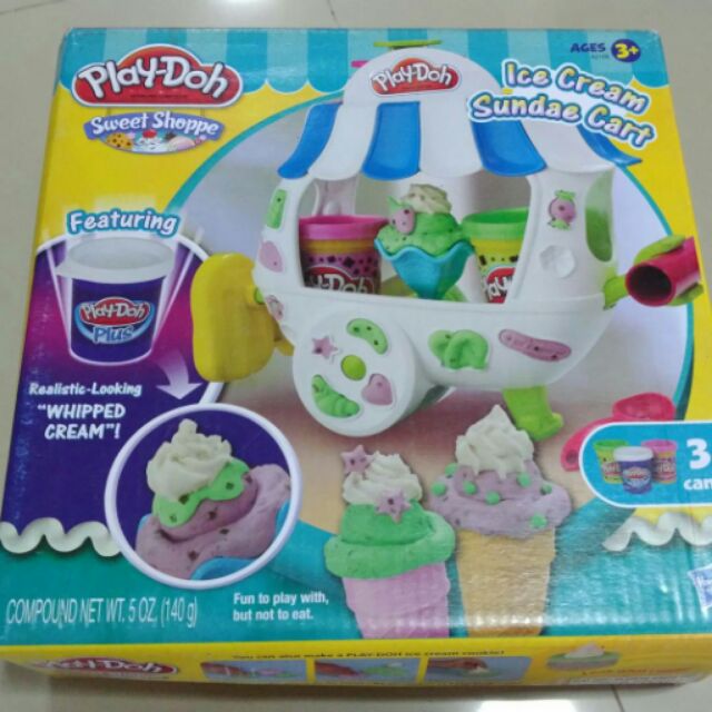 แป้งโดว์ playdoh ice cream sundae cart | Shopee Thailand