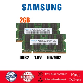 ใหม่ Samsung 2GB 4GB DDR2 667Mhz หน่วยความจำโน้ตบุ๊ค PC2-5300S 1.8 V 200Pin SODIMM หน่วยความจำแล็ปท็อป Ram