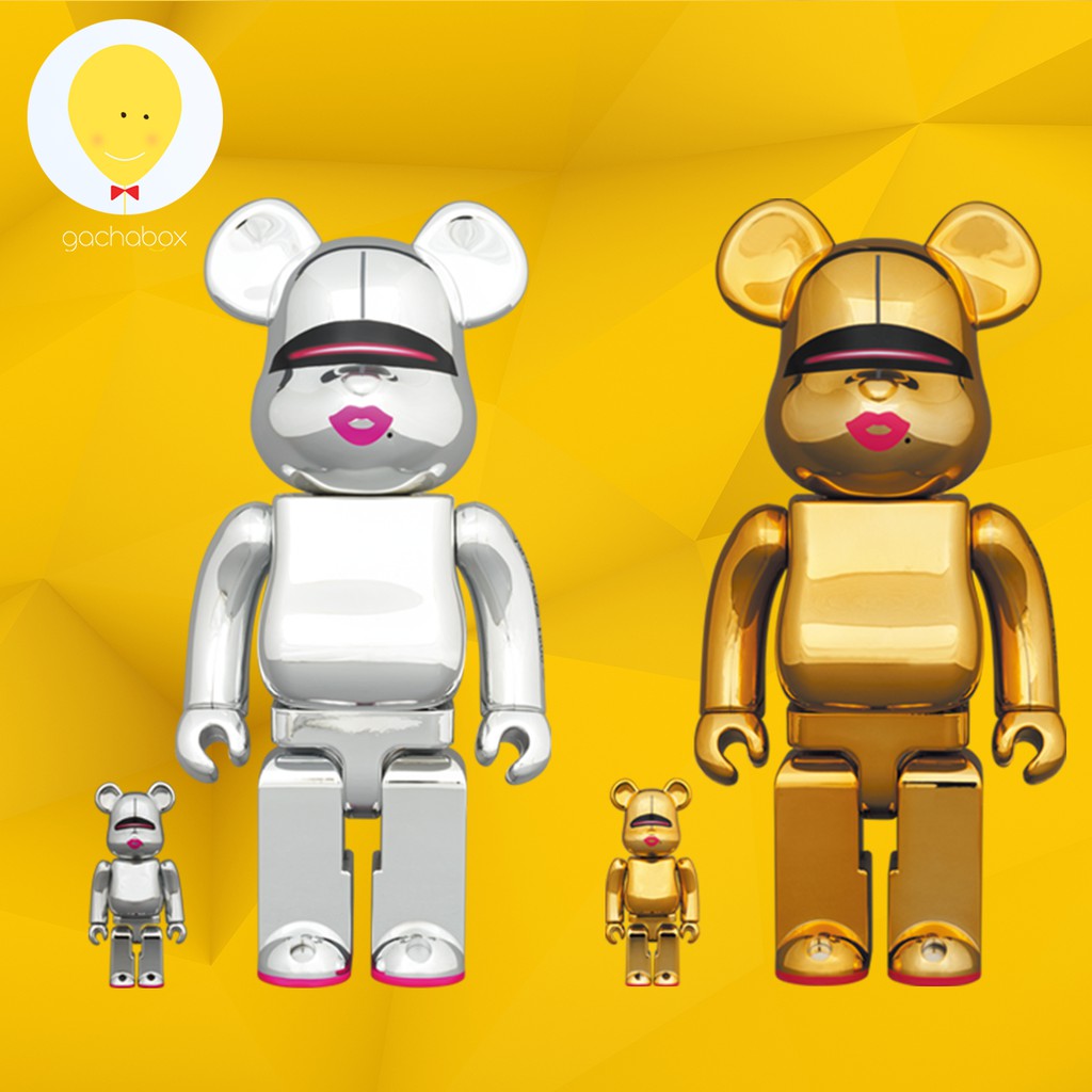 gachabox Bearbrick Sorayama x 2G Silver and Gold Set 100% + 400% แบร์บริค  พร้อมส่ง Be@rbrick ของแท้ by Medicom Toy | Shopee Thailand