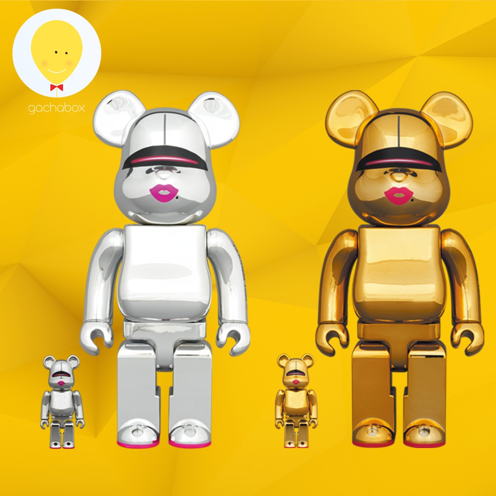 gachabox Bearbrick Sorayama x 2G Silver and Gold Set 100% + 400 ...