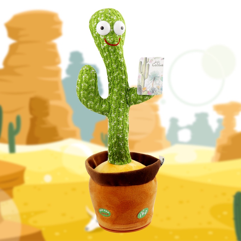 ต้นกระบองเพชร-ของขวัญตุ๊กตา-ของเล่นตุ๊กตา-กระบองเพชรเต้นได้-อัดเสียงได้-ร้องเพลงได้-swing-dancing-cactus