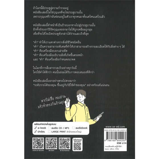 หนังสือ-รวยเปลี่ยนหลัก-แค่รู้จักใช้คำ-หนังสือบริหาร-ธุรกิจ-การตลาดออนไลน์-พร้อมส่ง