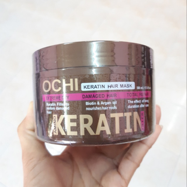 ochi-keratin-hair-mask-มาร์คโอชิเคราติน-ฟิลเลอร์-แค่หมักก็นุ่ม-ลื่น-มีน้ำหนัก-เงางาม-เห็นผลตั้งแต่ครั้งแรกที่ใช้-500g