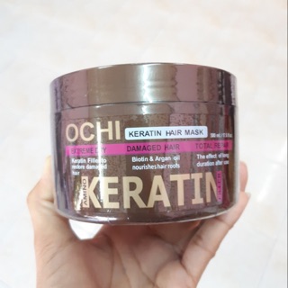 Ochi Keratin Hair Mask มาร์คโอชิเคราติน ฟิลเลอร์ แค่หมักก็นุ่ม ลื่น มีน้ำหนัก เงางาม เห็นผลตั้งแต่ครั้งแรกที่ใช้ 500g